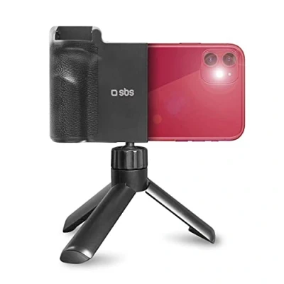 Immagine di SBS Supporto treppiede universale per smartphone Android e iPhone, impugnatura vlog, Instagram reel, streaming YouTube Facebook, telecomando wireless incluso