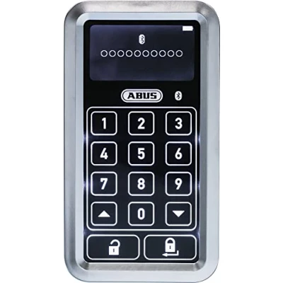 Immagine di ABUS HomeTec Pro CFT3100 Tastiera con codice per aprire la porta anteriore, Bluetooth® Door Lock Drive CFA3100, argento