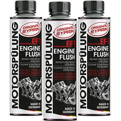 Immagine di SYPRIN Sistema di Lavaggio del Motore dei fanghi Pulizia Interna per Motori a Benzina e Diesel detergente 3X 250 ml
