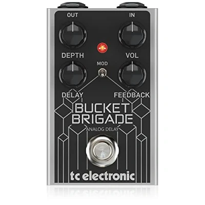 Immagine di TC Electronic BUCKET BRIGADE ANALOG delay Pedale analogico BBD con tempo di ritardo 600 ms, ripetizioni calde, modulazione opzionale e controllo della profondità