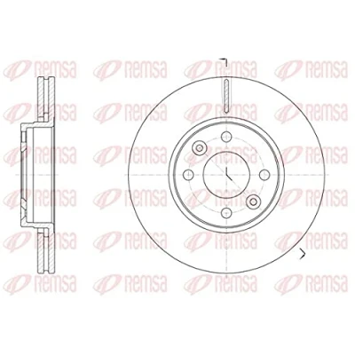 Immagine di REMSA 61474.10 Disco freno Assale anteriore 257,8, 257,8 22 4 ventilato RENAULT: Clio 4, Captur, Kangoo II / Grand Kangoo, DACIA: Dokker Station Wagon