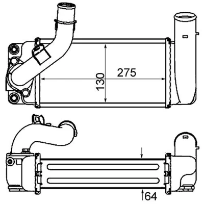 Immagine di MAHLE ORIGINAL CI 461 000P Intercooler