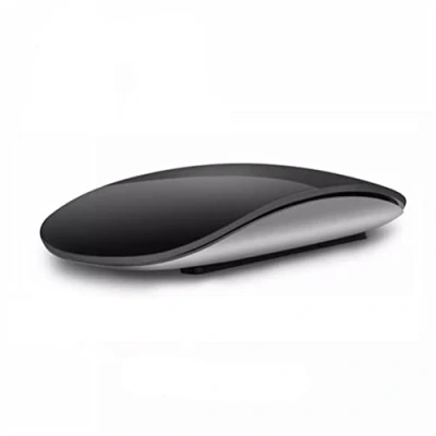 Immagine di N+C Magic Mouse wireless Bluetooth 5.0, silenzioso, multi arco, ricaricabile, compatibile con computer portatile, Mac, PC, MacBook (nero)