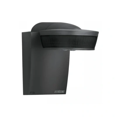 Immagine di Steinel Rilevatore di movimento a infrarossi sensIQ antracite, sensore 30020 m, 2500 W, funzione TEACH, supporto angolare parete, telecomando