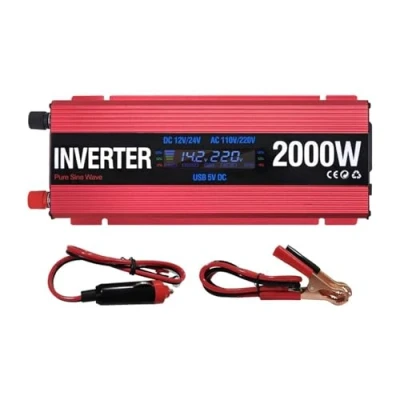 Immagine di Convertitore Inverter A Onda Sinusoidale 2000 W 1000 600 CC 12 V 24 Universale In CA 110 220 Trasformatore Potenza Solare Pura(220V,2000W)