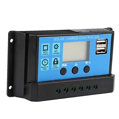 Immagine di Regolatore di carica solare, 60A/50A/40A/30A/20A/10A 12V 24V automatico PWM(50A)