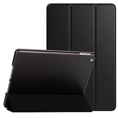 Immagine di PROTech Custodia con supporto magnetico per Apple iPad Air (1a generazione) A1474 A1475 A1476, funzione di accensione/spegnimento automatico, colore: nero