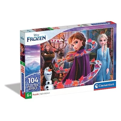Immagine di Clementoni Puzzle Glitter Effect Frozen 2 Disney 104pzs 20162 104 Pezzi, Bambini, Multicolore, One size,