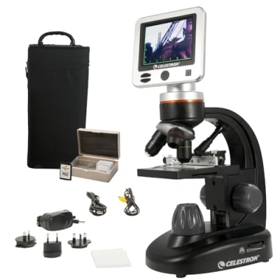 Immagine di Celestron 44341 Professional 5MP LCD Microscopio digitale II, Ingrandimento 4x 1600x, Nero/Argento