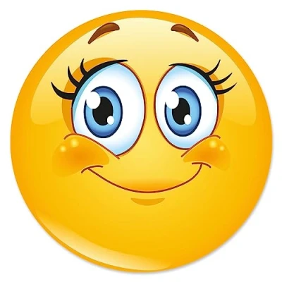 Immagine di Mauspad con motivo Lady I Ø 22 cm rotondo Happy Emoticon Mousepad dimensioni standard, antiscivolo sorriso risata giallo dolce dv_344