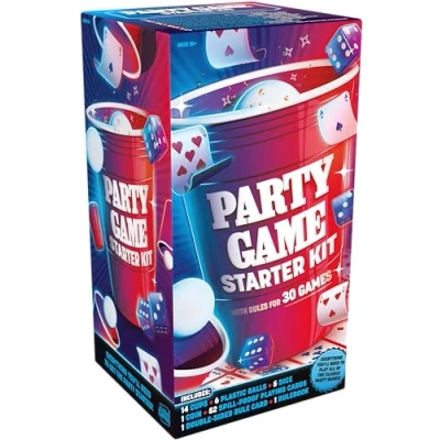 Immagine di GOLIATH Kit Starter Party Game Starter, collezione di giochi adatta per persone dai 18 anni, feste, tutto ciò cui hai bisogno una festa divertente con i