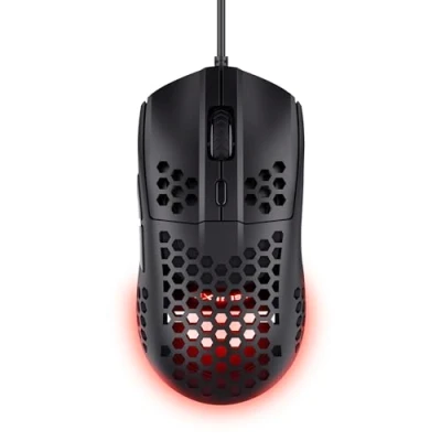 Immagine di Trust Gaming GXT 928W Helox Mouse Superleggero 65g con Filo, Regolazione DPI 200 6400 Sensore Ottico, 6 Pulsanti Programmabili, Illuminazione RGB, da per PC Desktop Laptop, Bianco