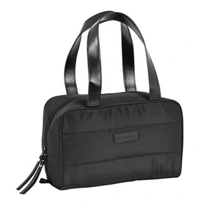 Immagine di Borsa rettangolare di SAFTA Moos Capsula imbottita nera con manico, 310 x 140 190 mm, multicolore, Estándar, Casual