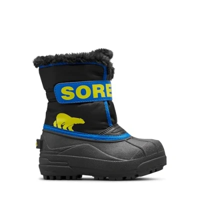 Immagine di Sorel Snow Commander Boot, Stivali Invernali, Unisex Bambini e ragazzi, Black/Super Blue 2024, 26 EU