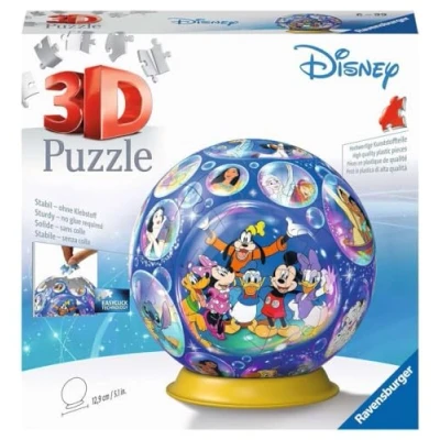 Immagine di Ravensburger Grogu 3D 11561 Palla Puzzle con Personaggi, 72 Pezzi, per Fan Disney a Partire dai 6 Anni in su, Colore Blu