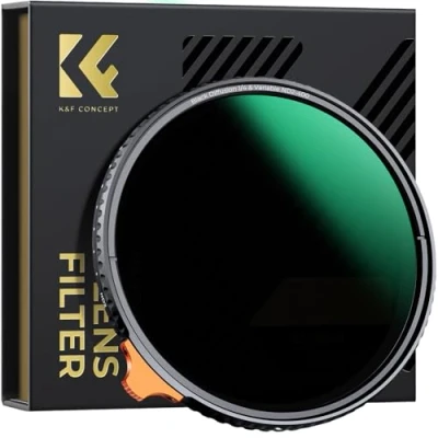 Immagine di K&amp;F Concept Nano X 2 in 1 Filtro Variabile ND2 400 (1 9 stop) Black Diffusion 1/4 ND Pro Mist con Rivestimento a 28 Strati Vetro Ottico per obiettivi 49mm