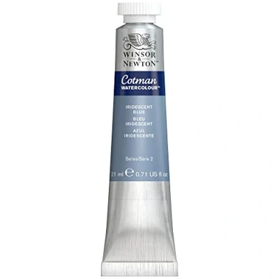 Immagine di Winsor &amp; Newton 8840526 Cotman Vernici ad acquerello, colori vivaci di alta qualità con ottime caratteristiche lavorazione, tubo da 8 ml, Blu Iridescente