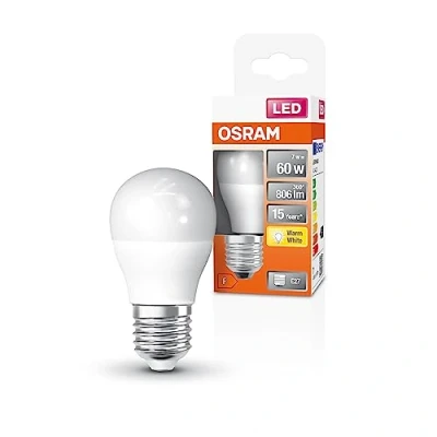 Immagine di OSRAM 4099854021985 LED (monocolore) ERP F (A G) E27 Globe (mini) 7 W = 60 Bianco caldo (Ø x A) 47 mm 1 pz.