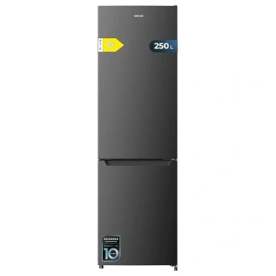 Immagine di Cecotec Frigoriferi Combinati Bolero Coolmarket Combi 250 Dark D. Capacità 250L, Frigo Combinato Inox, 180 x 55cm, Total No Frost, Compres, Inverter Plus, Multi Air Flow, Fast Cooling, Classe E