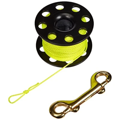 Immagine di Best Divers ML0061YL, Mulinello Subacqueo, Nero, Sagola 30 Metri Gialla