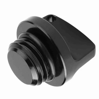 Immagine di Tappo bocchettone riempimento olio nero in alluminio CNC, coperchio spina per CRF150R CB250F