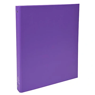 Immagine di Exacompta 51376E 1 Raccoglitore Rigido Foderato Polipropilene 4 Anelli Tondi 30 mm Dorso 40 Dimension Esterne 26x32 cm per Formato A4 Colore Viola