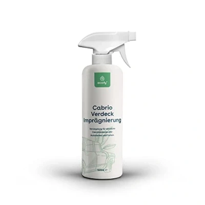 Immagine di eco:fy Cabrio, tettuccio impermeabilizzante, protezione impermeabile, per tetto in tessuto, trasparente, privo di solventi, PFC (0,5 l)
