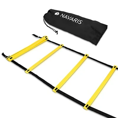 Immagine di Navaris Scala per Allenamento Calcio 6m scaletta Fitness Training Speed Agility Ladder Esercizi agilità e velocità con Borsa