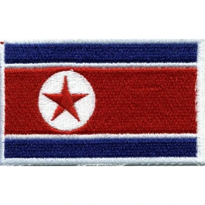 Immagine di Toppa Nord Corea Bandiera 21641 Dimensioni circa 8 x 5 CM