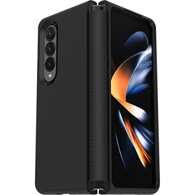 Immagine di Otterbox Cover per Samsung Galaxy Z Fold4 Symmetry Flex, resistente a shock e cadute, in 2 pezzi, testata 3x vs norme anti caduta MIL STD 810G, telefoni pieghevoli, Nero
