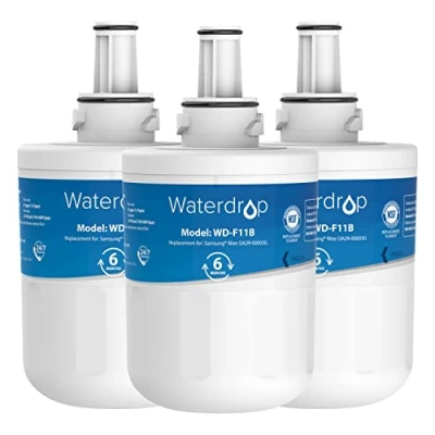 Immagine di Waterdrop DA29 00003G Filtro Dell&#039;acqua del Frigorifero, Compatibile con Samsung® Aqua Pure Plus 00003B DA97 06317A DA61 00159A HAFCU1/XAA HAFIN2/EXP APP100, Pacchetto Può Variare (3)