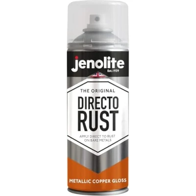 Immagine di JENOLITE Directorust Vernice spray lucida metallizzata RAME multisuperficie Primer, sottopelo e finitura all in one 400 ml