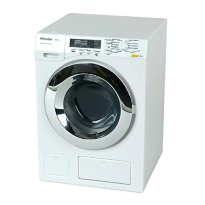 Immagine di Theo Klein 6941 Lavatrice Miele, Quattro programmi di Lavaggio e rumori Originali, Funziona con Senza Acqua, Dimensioni 18,5 cm x 26 18 cm, Giocattolo per Bambini a Partire dai 3 Anni età
