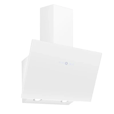 Immagine di SNDOAS Cappa Aspirante 60 cm, Inclinata 700 m3/h, 9 Livelli Della Velocità, Pannello Touch, Filtro in Alluminio a 5 Strati, Funzione di spegnimento ritardato, Acciaio Inox/Vetro Bianco