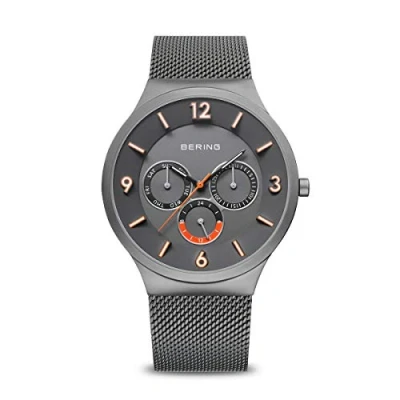 Immagine di BERING Uomo Analogico Quarzo Classic Orologio con Cinturino in Acciaio inossidabile e Vetro zaffiro
