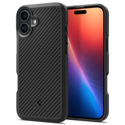 Immagine di Spigen Core Armor iPhone 16 Nero opaco ACS08220 (Apple 16), Cover smartphone,