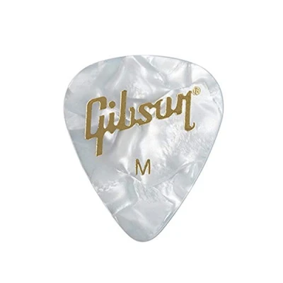Immagine di Gibson Plettri bianchi perlati, medi