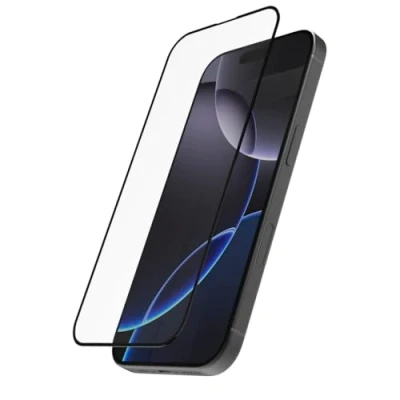 Immagine di Hama vetro protettivo D3O per iPhone 16 Pro Max (pellicola protettiva infrangibile, anti impronta, cellulare con supporto di montaggio, protezione completa 10H, custodia friendly,