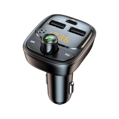 Immagine di Caricatore Auto Caricabatterie 30 W Bluetooth 5.3 Trasmettitore FM Adattatore USB C Radio Lettore MP3 Ricevitore Audio Musicale Chiamata In Vivavoce