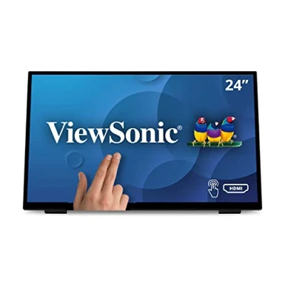 Immagine di Viewsonic TD2465 Monitor touch screen ERP: D (A G) 60.5 cm (23.8 pollici) 1920 x 1080 Pixel 16:9 7 ms HDMI ™, DisplayPort, USB, Audio Line in, out