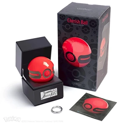 Immagine di The Wand Company Cherish Ball Authentic Replica Realistic, Electronic, Die Cast Poké with Display Case Light Features Officially Licensed by Pokémon