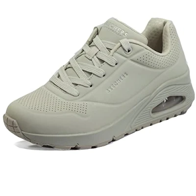 Immagine di Skechers Uno Stand On Air, Sneaker Donna, Off White Durabuck, 37.5 EU