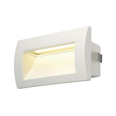 Immagine di SLV lampada a incasso da parete DOWNUNDER OUT LED M/stradelli, ingressi, faretto esterno, giardino / IP55 3000K 3,3W 155lm bianco