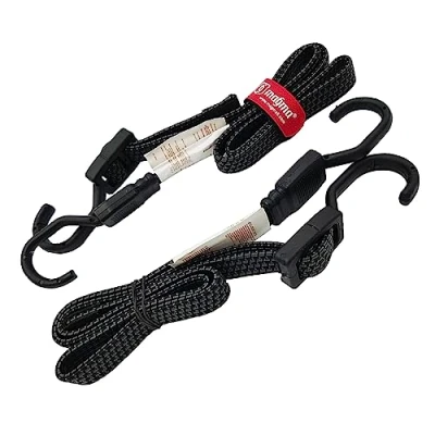 Immagine di MAGMA Corda Elastica Piatta con Ganci Extra Forte e Resistente per Campeggio Assicurare Bagaglio, Portapacchi, Teloni, Bicicletta, Barca Auto Attrezzo Impermeabile Fissaggio