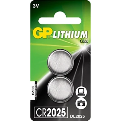 Immagine di GP Batteria a bottone CR 2025 3 V 2 pz. Litio GPCR2025