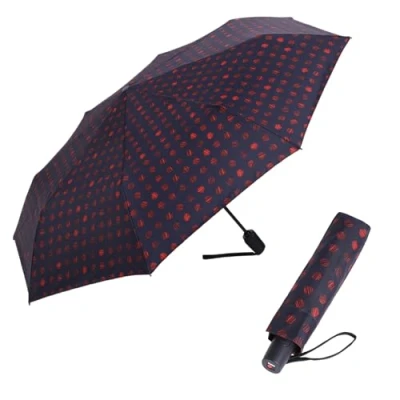 Immagine di Knirps I.200 Medium Duomatic ombrello con borsa portaombrelli I tascabile piccolo pulsante automatico leggero e resistente alla pioggia