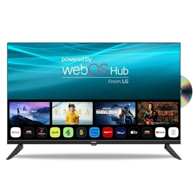 Immagine di Cello C3224WSF 32&quot; pollici SMART/DVD frameless TV lettore DVD integrato triplo tuner Bluetooth sistema operativo superveloce &quot;WebOS by LG&quot; Netflix Prime Made in Europe