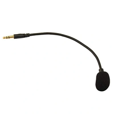 Immagine di Futheda Microfono di ricambio Boom Mic 3,5 mm, compatibile con cuffie da gioco Turtle Beach Ear Force Xbox One PS4 Switch Mac PC