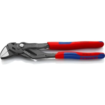Immagine di Knipex Pinze Chiave Pinza e in Un Unico Utensile Bonderizzata Grigia, Rivestiti Materiale Bicomponente 250 Mm 86 02