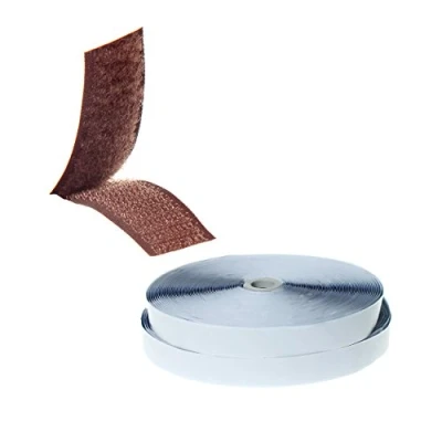 Immagine di TUKA 25mx25mm Nastro Gancio e Anello Auto Adesivo, Hook &amp; Loop striscia alta qualità, Universale Magico Strisce, per Modelbau Tinker, ecc, 25m anello, Marrone, TKB5009 Brown